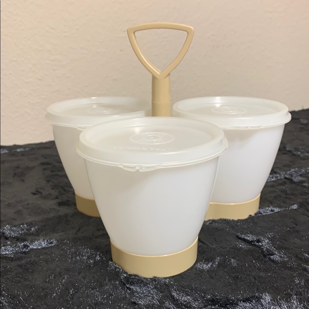 Vintage Tupperware Condiment Server Set